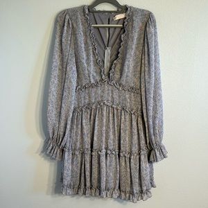 Francesca's Collections Blue Floral Dress